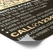 Videokameras, CCTV-Sicherheitswerbung Poster (Ecke)