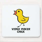 VideoPoker-Küken Mousepad (Vorne)