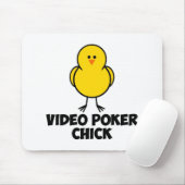 VideoPoker-Küken Mousepad (Mit Mouse)