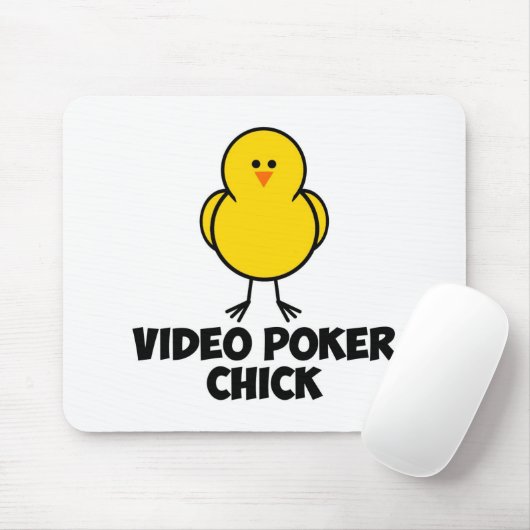 VideoPoker-Küken Mousepad (Mit Mouse)