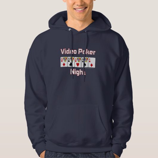 VideoPoker-Nacht Hoodie (Vorderseite)