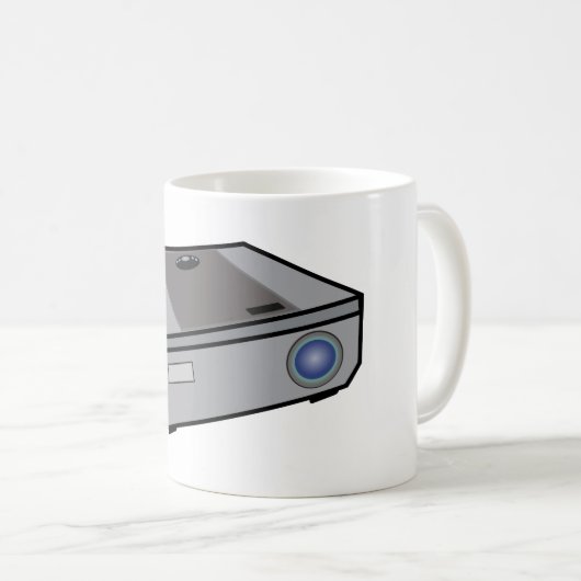 Videoprojektor Kaffeetasse (VorderseiteRechts)