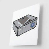 Videoprojektor Quadratische Wanduhr (Winkel)