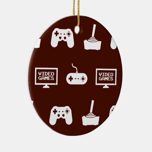 Videos Games Themed Gaming Design Video Game Gamer Keramik Ornament (Rechts)