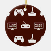 Videos Games Themed Gaming Design Video Game Gamer Keramik Ornament (Vorne)