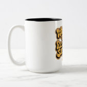 Videos sehen zufrieden zweifarbige tasse (Links)