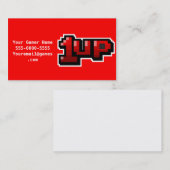 Videospiel1up gamer-Visitenkarten Visitenkarte (Vorne/Hinten)