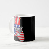 Videospiel 4. Juli Uncle Sam Hat Game Control Kaffeetasse (Vorderseite Links)