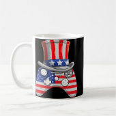 Videospiel 4. Juli Uncle Sam Hat Game Control Kaffeetasse (Links)