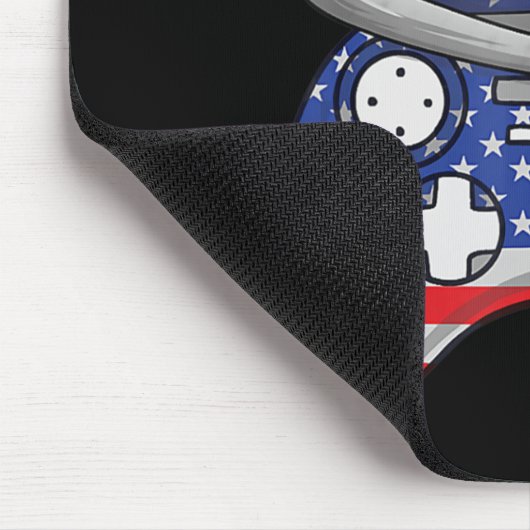 Videospiel 4. Juli Uncle Sam Hat Game Control Mousepad (Ecke)