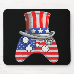 Videospiel 4. Juli Uncle Sam Hat Game Control Mousepad