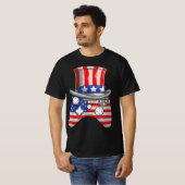 Videospiel 4. Juli Uncle Sam Hat Game Control T-Shirt (Vorne ganz)
