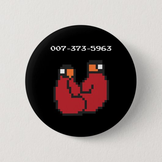 Videospiel 90er 45er Codes Funny Gift Button (Vorderseite)