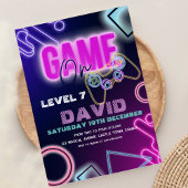 Videospiel am Geburtstag | Stufe 7 Einladung