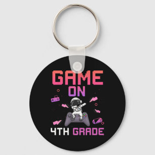 Videospiel auf dem 4th Grade Gamer CD to School Fi Schlüsselanhänger