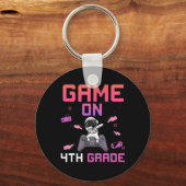 Videospiel auf dem 4th Grade Gamer CD to School Fi Schlüsselanhänger (Vorderseite)
