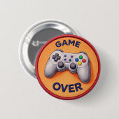 Videospiel Button (Vorne & Hinten)