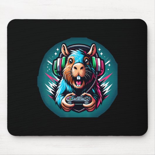 Videospiel Capybara Gaming Mousepad (Vorne)