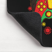 Videospiel-Controller Afro Black History Month Gam Mousepad (Ecke)
