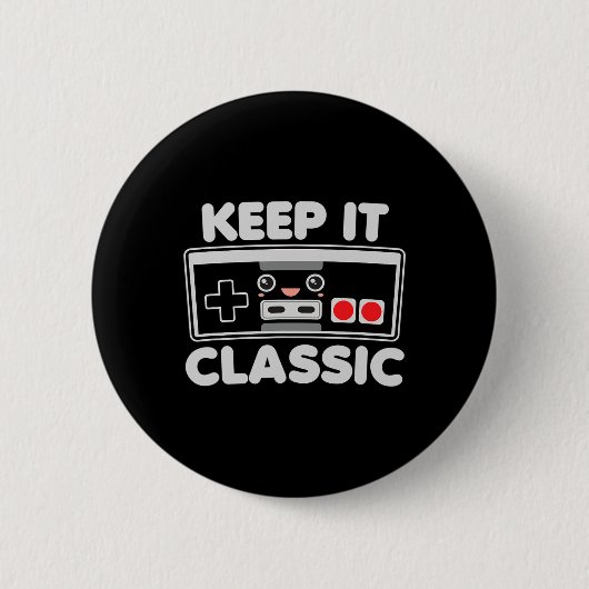 Videospiel-Controller Behalte es klickend Humor 80 Button (Vorderseite)