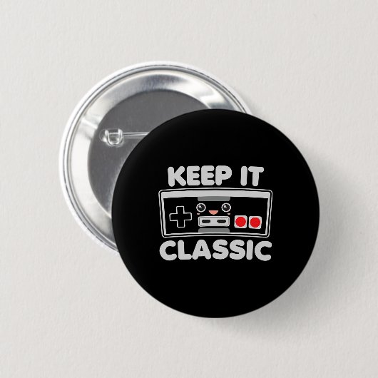 Videospiel-Controller Behalte es klickend Humor 80 Button (Vorne & Hinten)