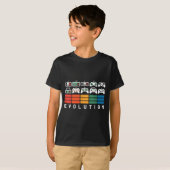 Videospiel-Controller-Evolution 80er 90er Retro-Ga T-Shirt (Vorne ganz)