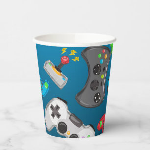 Videospiel-Controller Gamer-Geburtstagsfeier Pappbecher