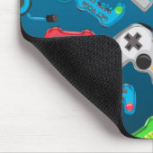 Videospiel-Controller Gamer Spaß Bunt Mousepad (Ecke)