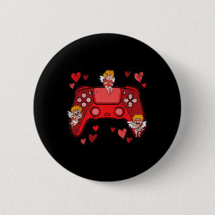 Videospiel-Controller Herz Valentinstag Cute Ga Button