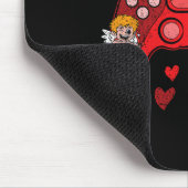 Videospiel-Controller Herz Valentinstag Cute Ga Mousepad (Ecke)