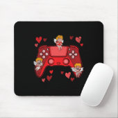 Videospiel-Controller Herz Valentinstag Cute Ga Mousepad (Mit Mouse)