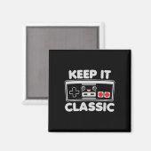Videospiel-Controller Keep It Clic Humor 80er Retr Magnet (Vorderseite/Rückseite)