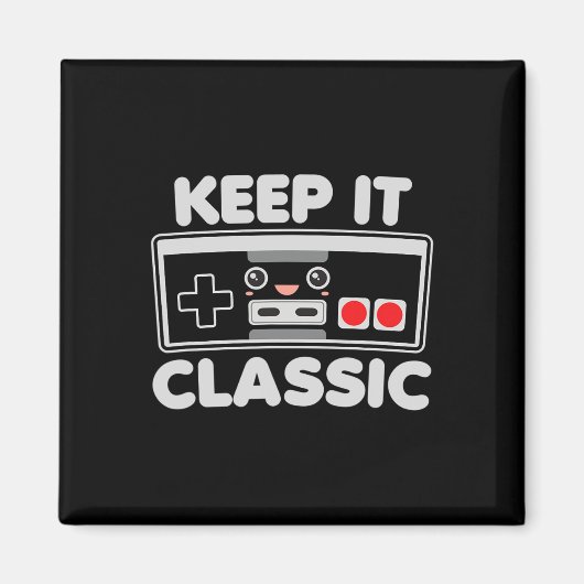 Videospiel-Controller Keep It Clic Humor 80er Retr Magnet (Vorne)