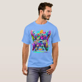 Videospiel-Controller Paint Drip Bunte Gamer G T-Shirt (Vorne ganz)