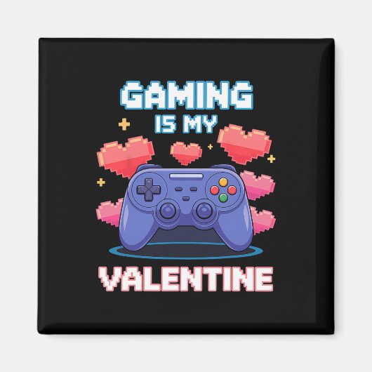 Videospiel-Controller Pixel-Herzen für Valentinsta Magnet (Vorne)