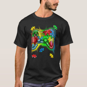 Videospiel-Controller-Puzzleteil-Shirt Autismus-Be T-Shirt