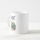 Videospiel-Controller Wasserfarbe | Cool Gaming Kaffeetasse (Vorderseite Links)