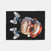 Videospiel-Controller Weihnachten Gamer Gaming-Ent Fleecedecke (Vorderseite (Horizontal))