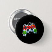 Videospiel-Controller Weihnachten Santa Hut Gamer Button (Vorne & Hinten)