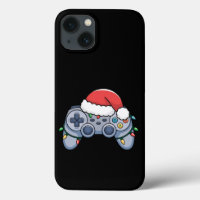 Videospiel-Controller Weihnachten Santa Hut Gamer