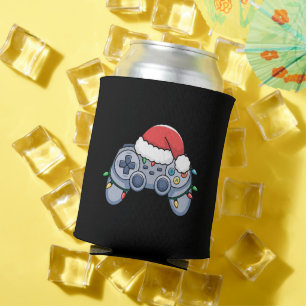 Videospiel-Controller Weihnachten Santa Hut Gamer Dosenkühler