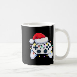 Videospiel-Controller Weihnachten Santa Hut Gamer Kaffeetasse
