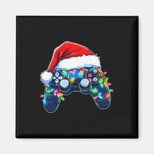 Videospiel-Controller Weihnachten Santa Hut Gamer Magnet
