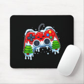Videospiel-Controller Weihnachten Santa Hut Gamer  Mousepad (Mit Mouse)