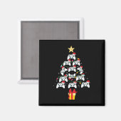 Videospiel-Controller-Weihnachtsbaum Xmas-Junge-Mä Magnet (Vorderseite/Rückseite)