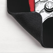 Videospiel-Controller-Weihnachtsmannmütze Weihnach Mousepad (Ecke)