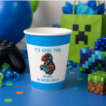 Videospiel Dinosaurier Gaming Geburtstagsparty