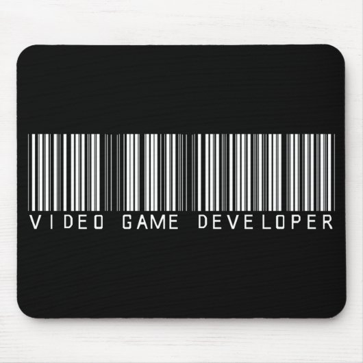 Videospiel-Entwickler-Bar-Code Mousepad (Vorne)