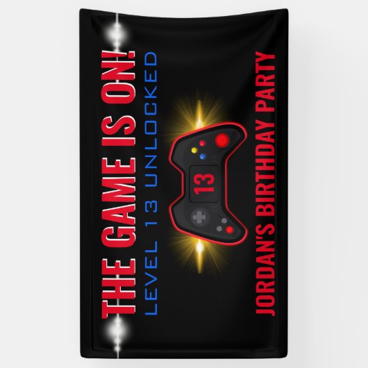 Videospiel Geburtstag Banner (Vertikal)