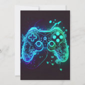 Videospiel Geburtstag Einladung Arcade Einladung (Rückseite)